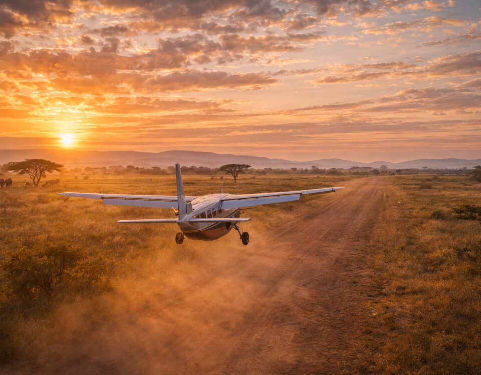 Which Private Light Aircraft Models are Most Commonly Used for Fly-In Luxury Safaris?