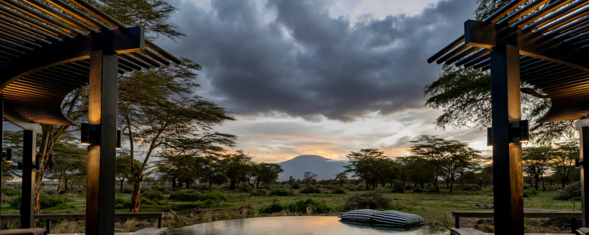 What Amenities Are Included in the Main Guest Areas of Angama Mara, Such as Fitness Centers or Infinity Pools?