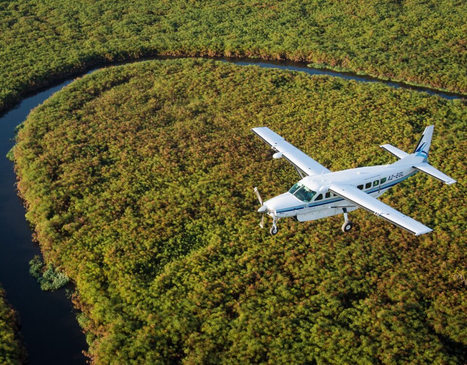 What safety protocols are in place for light aircraft operations utilizing bush airstrips?